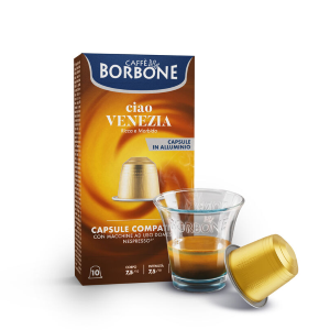 CAPSULE IN ALLUMINIO CAFFÈ BORBONE NESPRESSO MISCELA CIAO VENEZIA 100