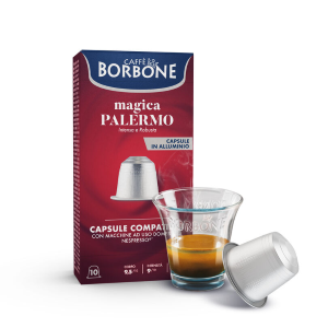 CAPSULE IN ALLUMINIO CAFFÈ BORBONE NESPRESSO MISCELA MAGICA PALERMO 100