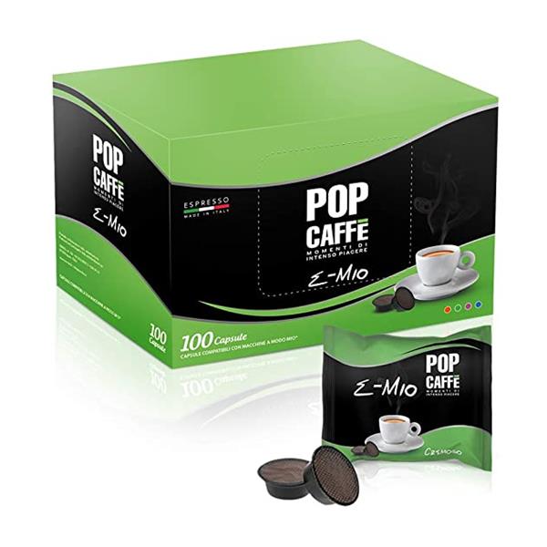 POP CAFFE 100 CAPSULE CAFFE' MISCELA CREMOSO COMPATIBILI LAVAZZA A MODO MIO