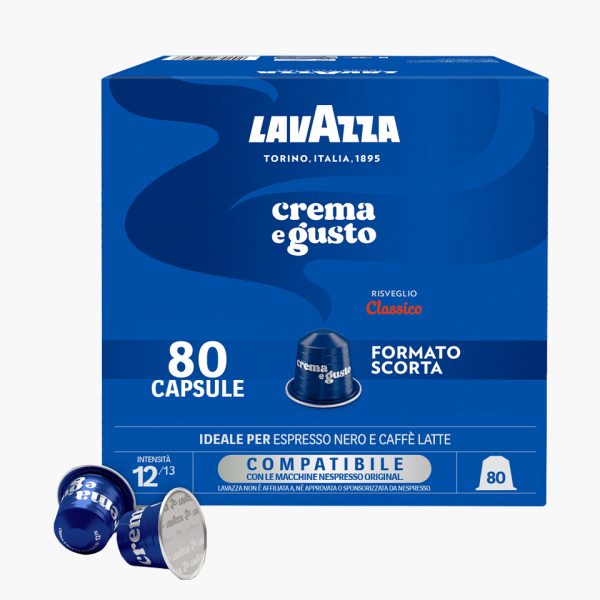 LAVAZZA CREMA E GUSTO compatibile nespresso 80 CAPSULE