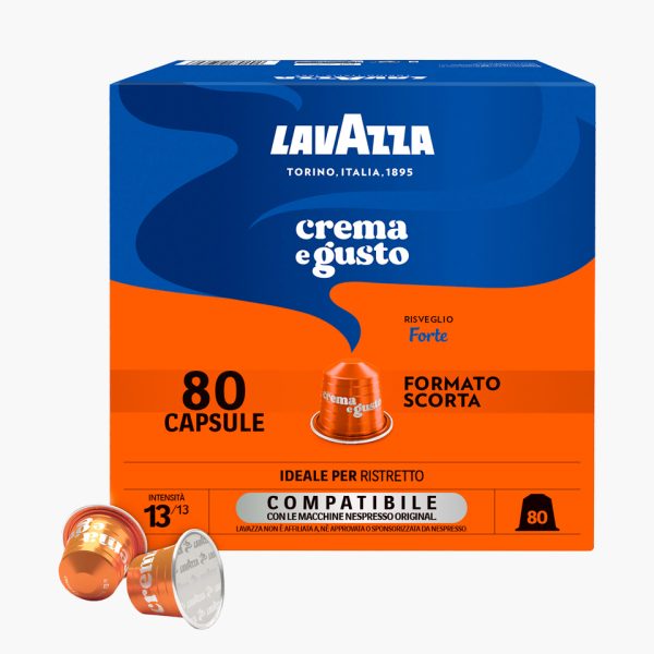 LAVAZZA CREMA E GUSTO FORTE 80 CAPSULE NESPRESSO