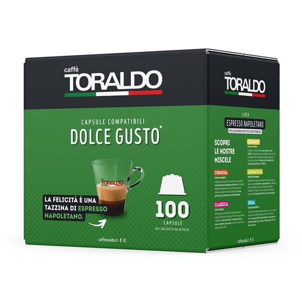 TORALDO 100 CAPSULE COMPATIBILI DOLCE GUSTO* - Miscela Cremosa