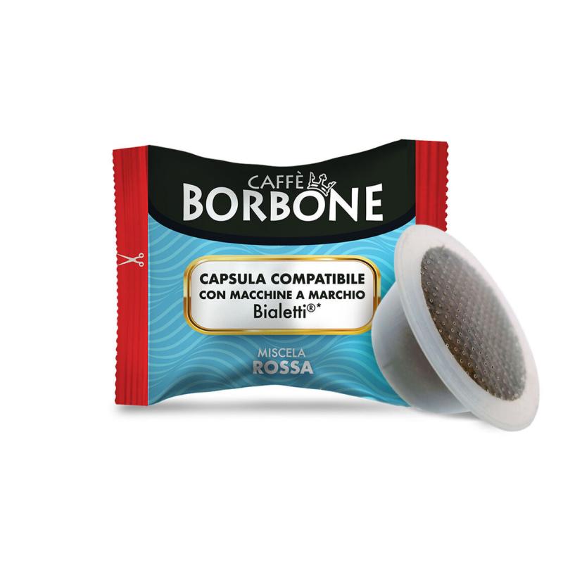 BORBONE 100 Capsule Bialetti in Alluminio Miscela ROSSA