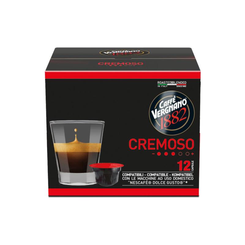 VERGNANO 72 CAPSULE COMPATIBILI PER NESCAFE' DOLCE GUSTO* - Miscela CREMOSO