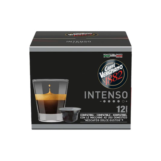 VERGNANO 72 CAPSULE COMPATIBILI PER NESCAFE' DOLCE GUSTO* - Miscela INTENSO