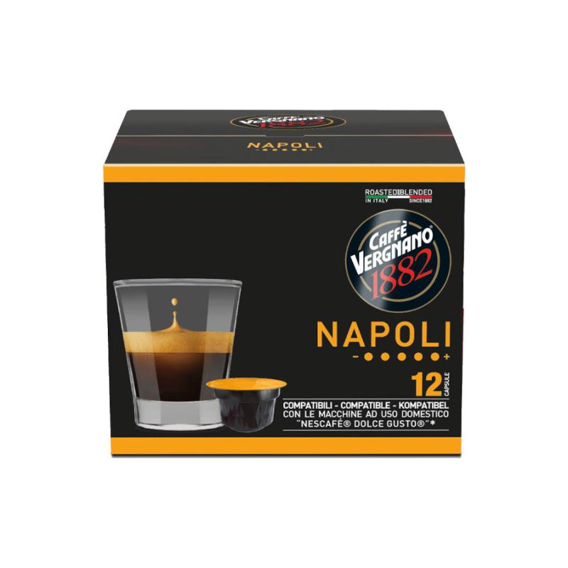 VERGNANO 72 CAPSULE COMPATIBILI PER NESCAFE' DOLCE GUSTO* - Miscela NAPOLI