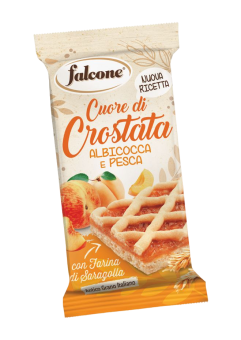 Crostata Falcone Albicocca e Pesca 60 GR 44 PZ