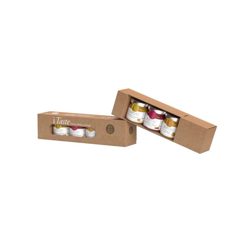 SCYAVURU ASTUCCIO DEGUSTAZIONE MARMELLATE DA 3 VASETTI ASSORTITI 120 gr