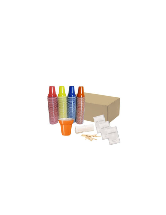 Kit Bicchieri-Palette-Zucchero  Accessori 100  BICCHIERI COLORATI
