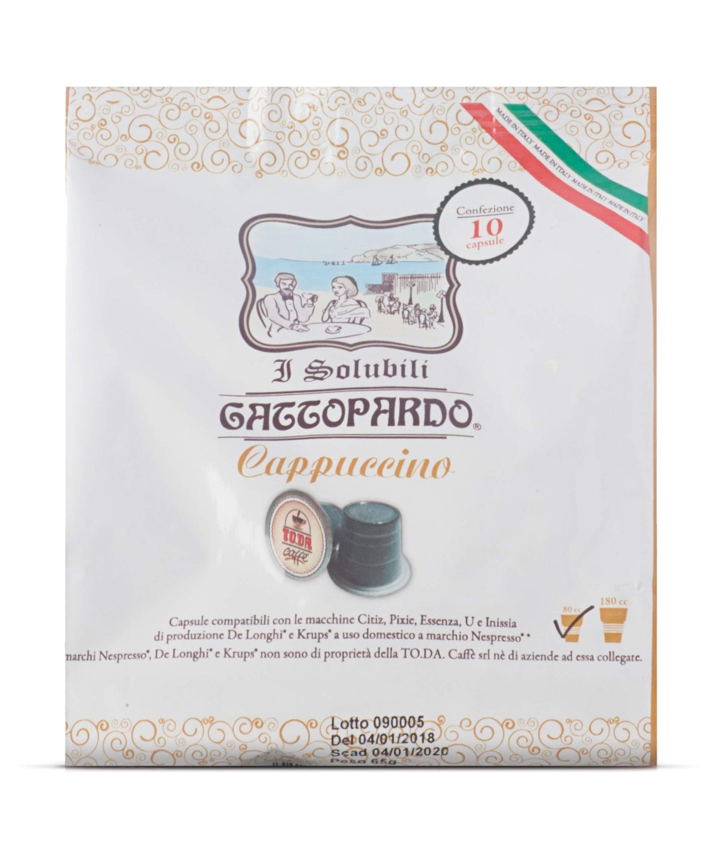 GATTOPARDO 10 SOLUBILI CAPPUCCINO NESPRESSO