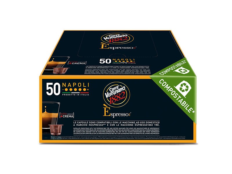 VERGNANO 50 CAPSULE COMPATIBILI PER NESPRESSO * - Miscela Napoli