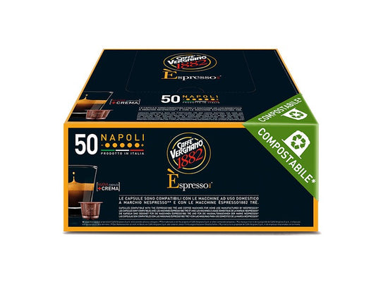 VERGNANO 50 CAPSULE COMPATIBILI PER NESPRESSO * - Miscela Napoli