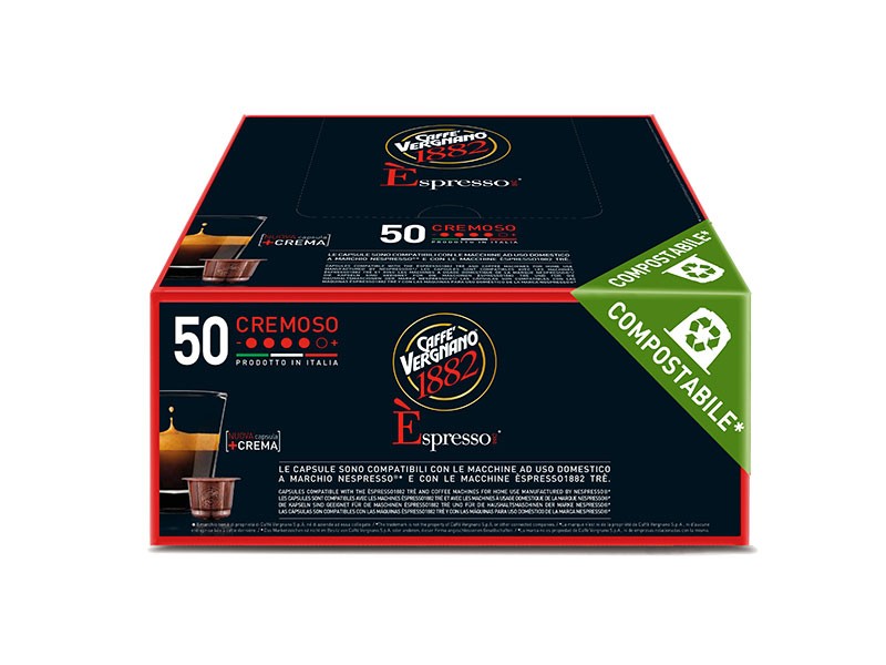 VERGNANO 50 CAPSULE COMPATIBILI PER NESPRESSO * - Miscela Cremoso