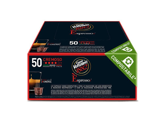 VERGNANO 50 CAPSULE COMPATIBILI PER NESPRESSO * - Miscela Cremoso