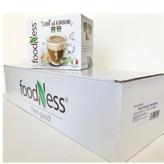 FOODNESS GINSENG 10 CAPSULE COMPATIBILI CON ZUCCHERO DI CANNA