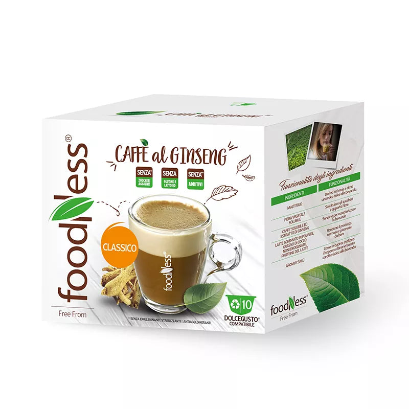 FOODNESS GINSENG CLASSICO 10 CAPSULE COMPATIBILI