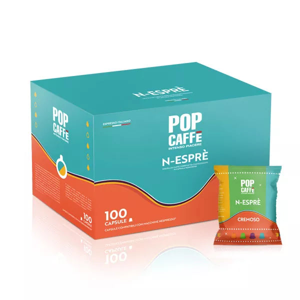 POP CAFFE' CREMOSO 100 CAPSULE COMPATIBILI NESPRESSO