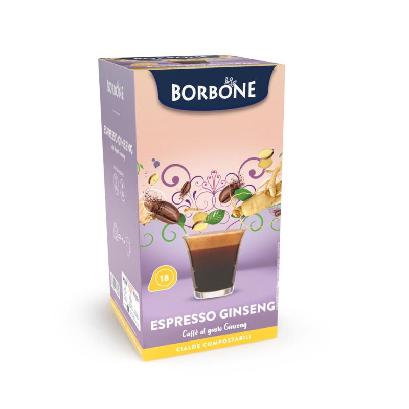 Borbone Caffè filtrocarta ESE 44mm Aromatizzati - 18pz - Ginseng