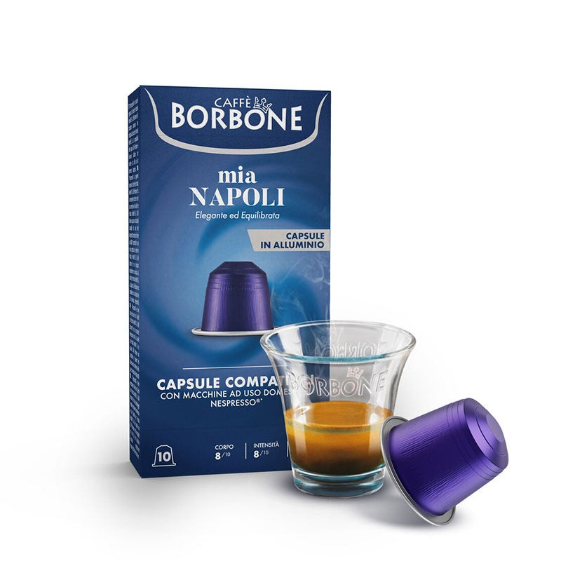 BORBONE NAPOLI 100 CAPSULE IN ALLUMINIO COMPATIBILI