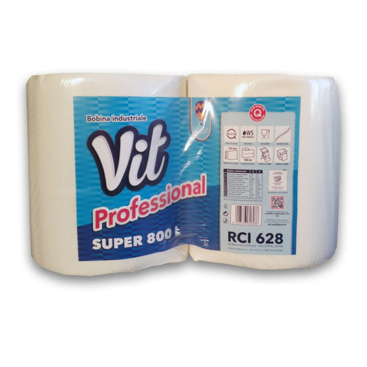 ROTOLO CARTA ASCIUGAMANI 800 STRAPPI COPPIA