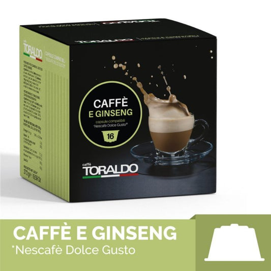 TORALDO 64 CAPSULE COMPATIBILI DOLCE GUSTO * - Miscela Caffè e Ginseng