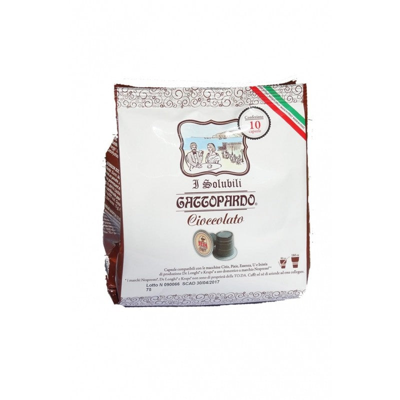 GATTOPARDO 10 SOLUBILI CIOCCOLATO NESPRESSO
