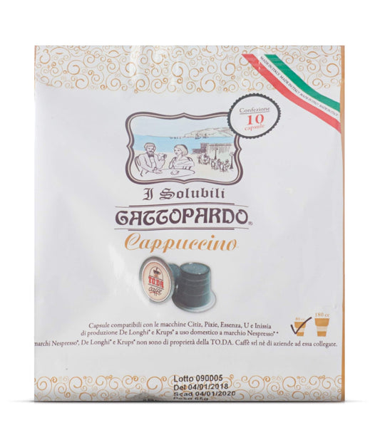 GATTOPARDO 10 SOLUBILI CAPPUCCINO NESPRESSO
