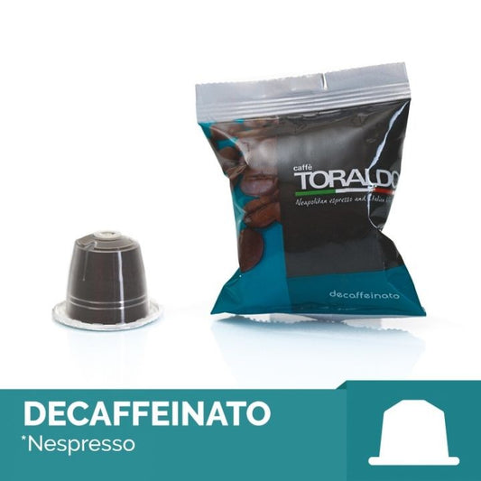 TORALDO 100 CAPSULE COMPATIBILI NESPRESSO * - Miscela Decaffeinato