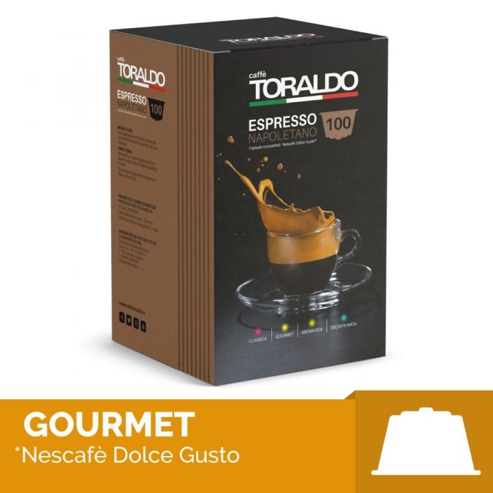 TORALDO 100 CAPSULE COMPATIBILI DOLCE GUSTO* - Miscela Gourmet