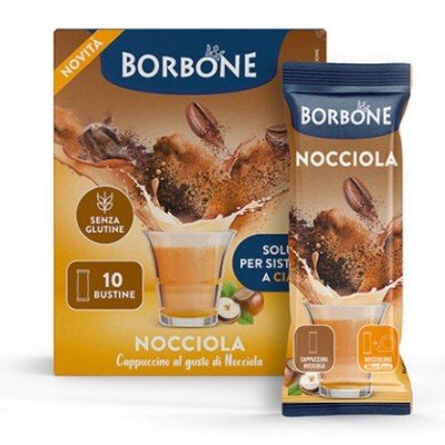Borbone 10 bustine Nocciola 12g solubile